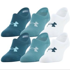 Under Armour Women's 6 Pack Essential Ultra Low Socks